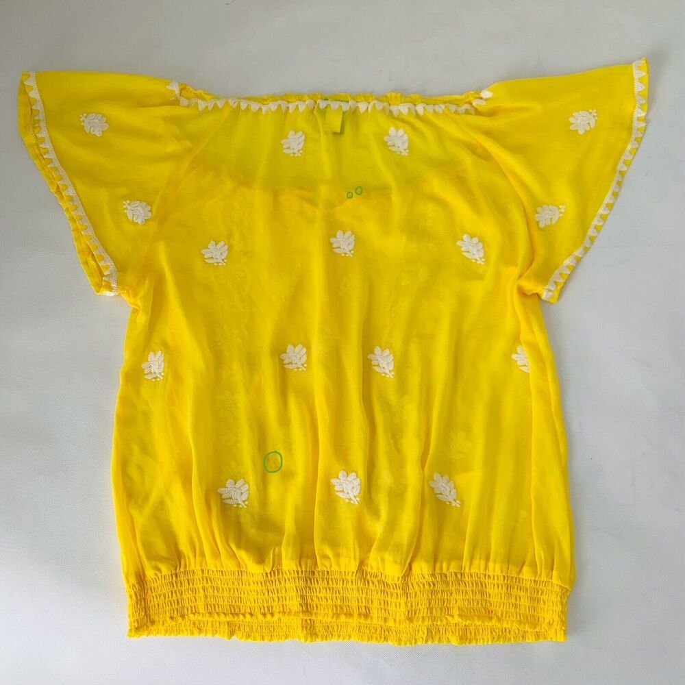 Torrid Yellow Floral Blouse - Picture 7 of 12